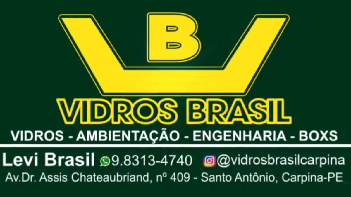 🪟 Vidraçaria Vidros Brasil – Soluções em Vidros e Espelhos em Carpina