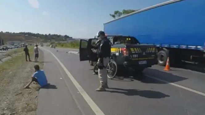 Ciclista atropelado na BR-101