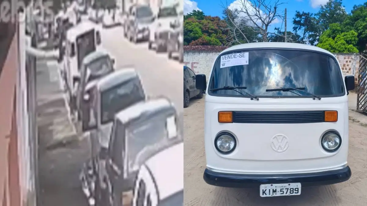 Roubo de Kombi em Carpina é Flagrado por Câmera de Segurança – Comerciante Tem Veículo Levado Durante o Trabalho na Feira