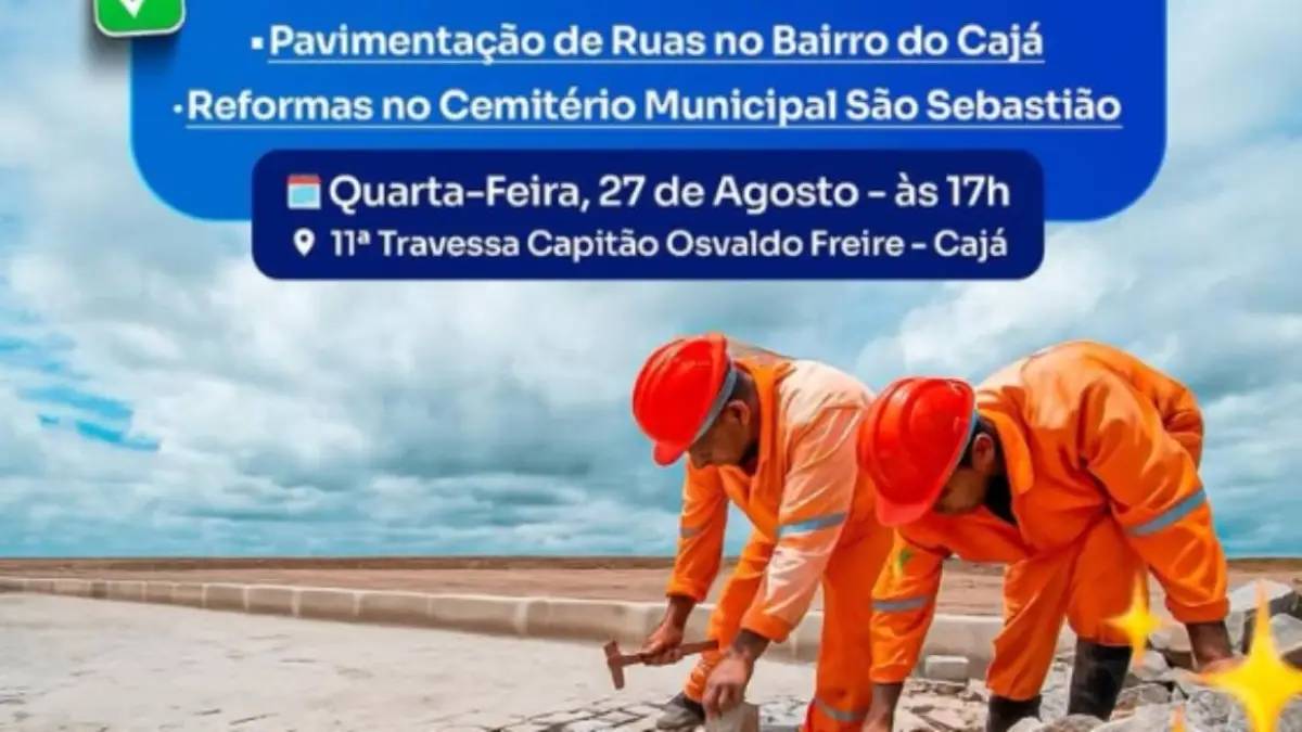 Carpina autoriza obras de pavimentação no Bairro Cajá e reforma do Cemitério São Sebastião