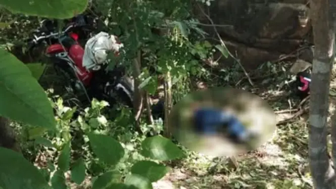 Acidente de moto na Ladeira do Padre