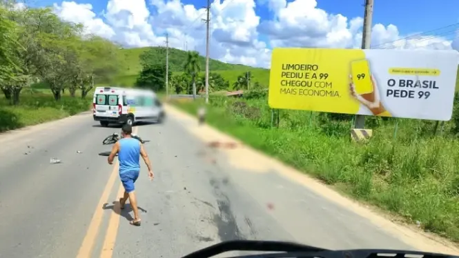 O acidente ocorreu nas proximidades do Presídio Dr. Ênio Pessoa Guerra
