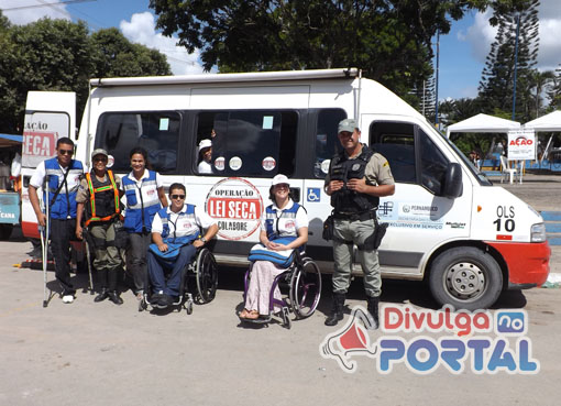 A Blitz contava com a participação de vítimas de trânsito - Foto: Gilberto Silva