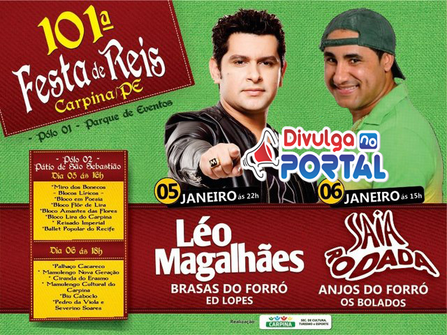 Programação Oficial da Festa de Reis de Carpina - 2013